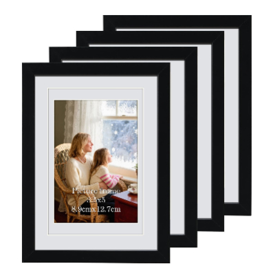 5x7黑色相框 4件装